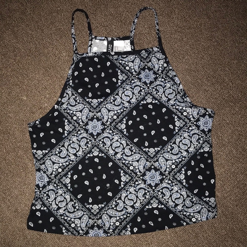 H&M Printed Halter Top